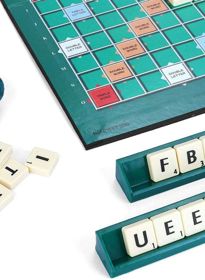 ماتيل جيمز اللعبة اللوحية والأحجية للسفر سكرابل باللغة الإنجليزية لتشكيل الكلمات 26.8x4.8x37.1سم - Image 5