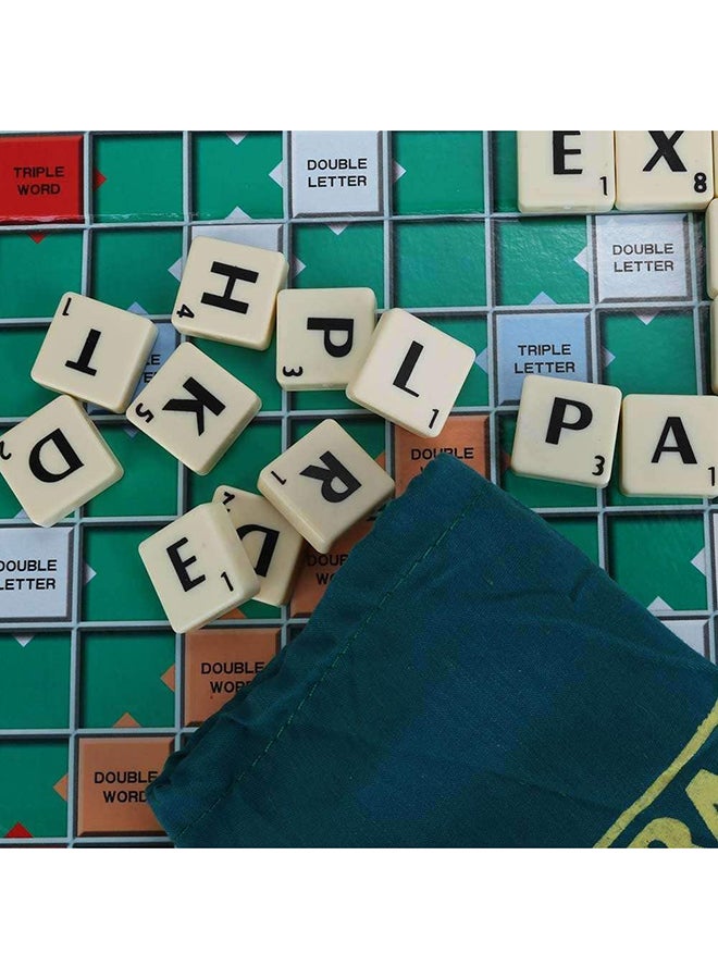 ماتيل جيمز اللعبة اللوحية والأحجية للسفر سكرابل باللغة الإنجليزية لتشكيل الكلمات 26.8x4.8x37.1سم - Image 4