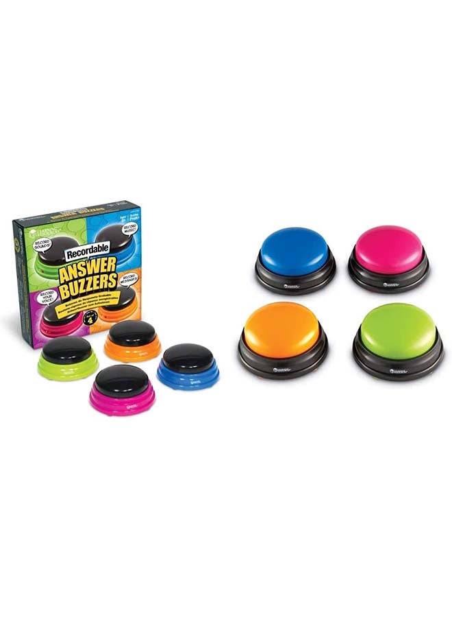 Learning Resources 4-Piece Answer Buzzers Learning Playset  - Image 4