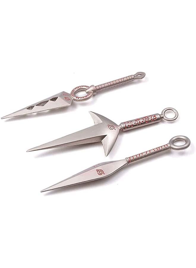 Generic 7-Piece Seven Weapon Anime Naruto Cosplay Model Metal Sword Knife Set For Kids  - Image 5