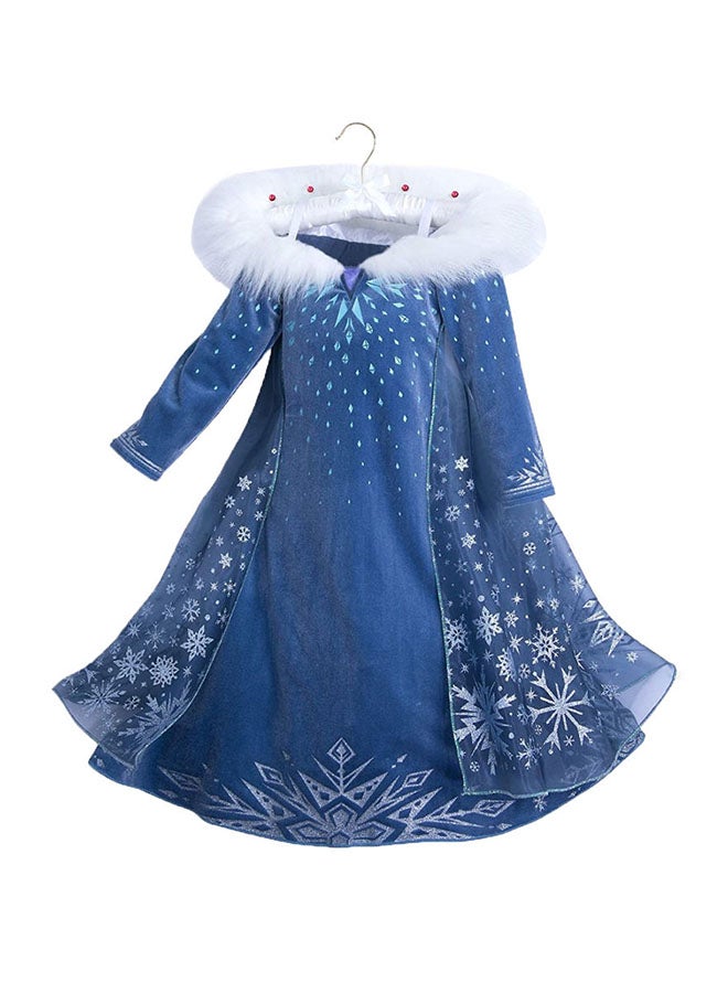 فانسي دريسويل - طقم زي الأميرة آنا وإلسا من فيلم Frozen مع إكسسوارات مكون من 5 قطع 20 x 3 x 22سم - Image 1