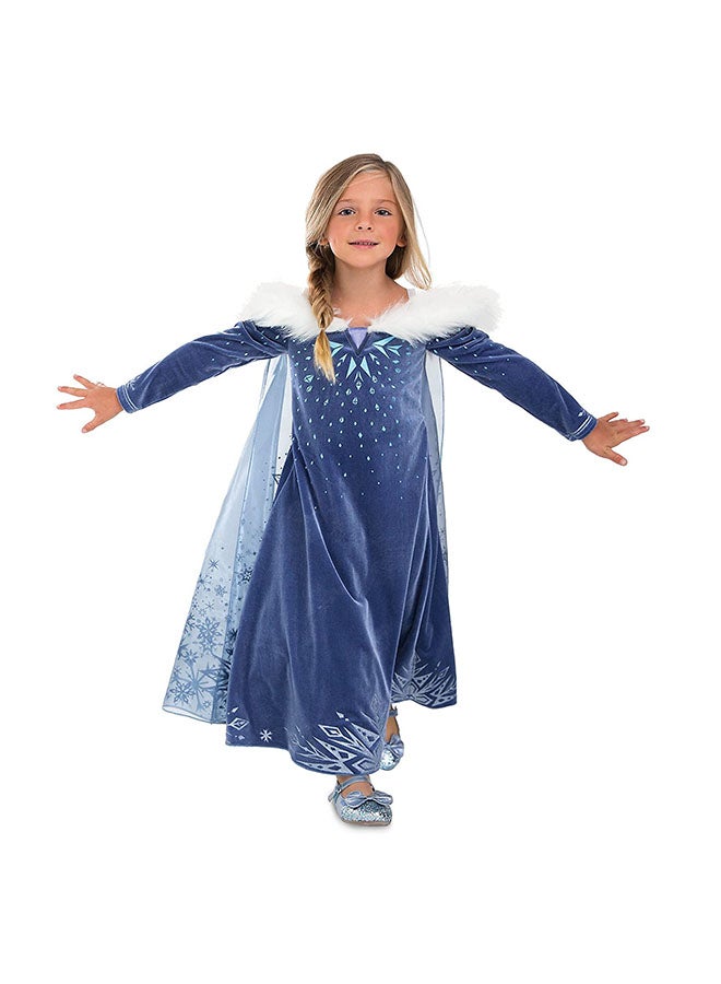 فانسي دريسويل - طقم زي الأميرة آنا وإلسا من فيلم Frozen مع إكسسوارات مكون من 5 قطع 20 x 3 x 22سم - Image 1