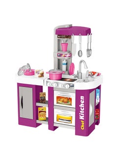 Bei Di Yuan Toys 53-Piece Talented Chef Pretend Kitchen Play Set With Realistic Lights And Sounds 61x33x72.5cm 61x33x72.5cm  - Image 2