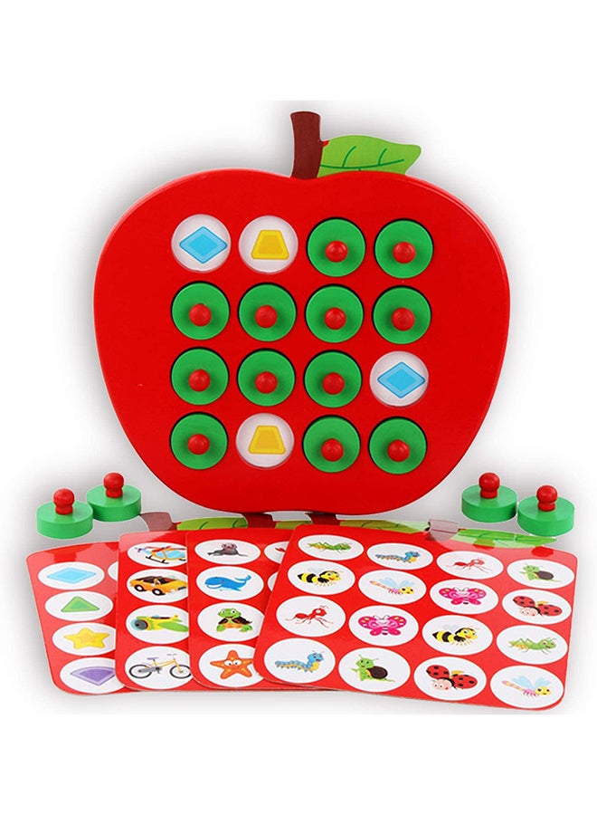 Happy Kids Wooden Apple Memory Chess  - Image 4