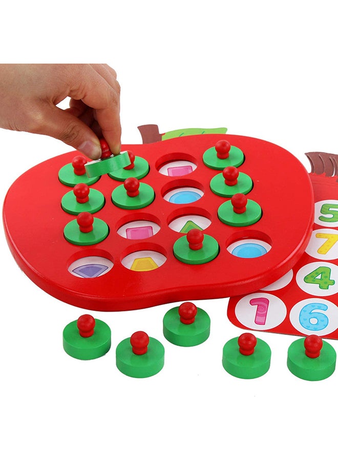Happy Kids Wooden Apple Memory Chess  - Image 5