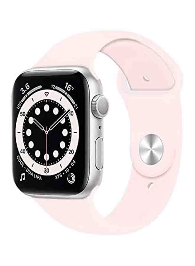 MOCOM Silicone Sport Replacement Band For Apple iWatch Series 6/SE/5/4/3/2/1 44-42mm Light Pink 