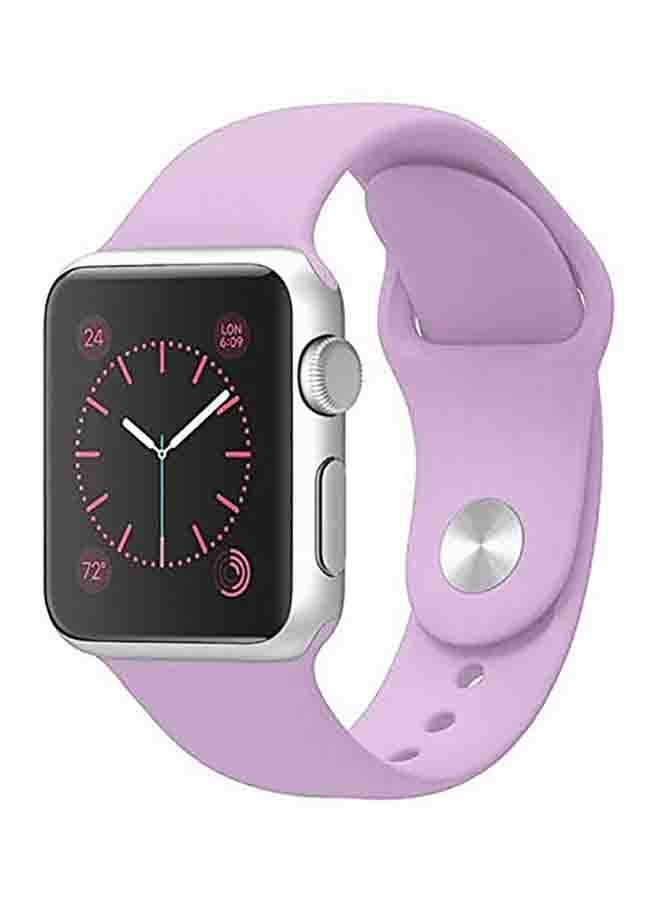 MOCOM Silicone Sport Replacement Band For Apple iWatch Series 6/SE/5/4/3/2/1 44-42mm Violet
