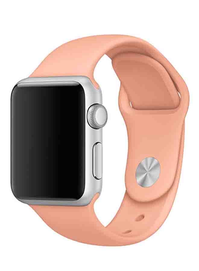 MOCOM - Silicone Sport Replacement Band For Apple iWatch Series 6/SE/5/4/3/2/1 40-38mm Flamingo - Image 1