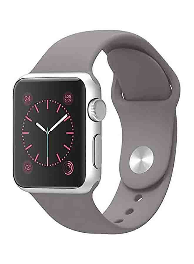 MOCOM Silicone Sport Replacement Band For Apple iWatch Series 6/SE/5/4/3/2/1 40-38mm Grey