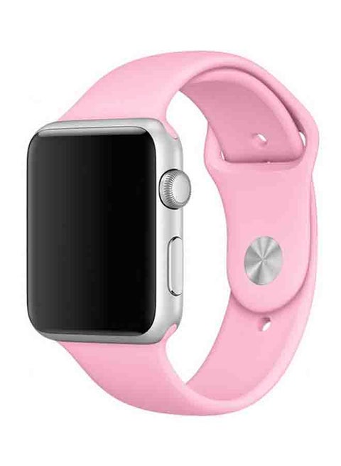 Silicone Sport Replacement Band For Apple iWatch Series 6/SE/5/4/3/2/1 40-38mm Pink