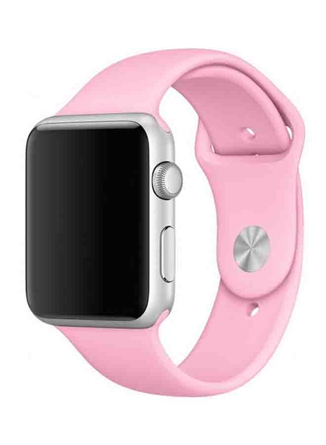 Silicone Sport Replacement Band For Apple iWatch Series 6/SE/5/4/3/2/1 40-38mm Pink