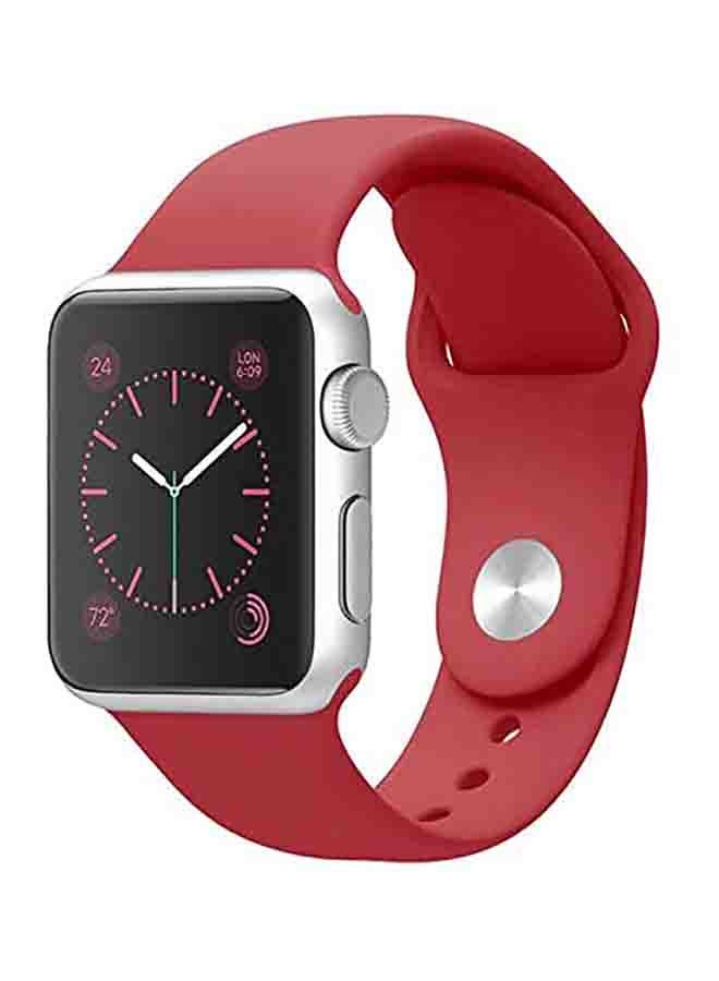 موكوم سوار رياضي بديل من السيليكون لساعة أبل آي ووتش سيريز 6/SE/5/4/3/2/1 مقاس 40-38 مم وردي