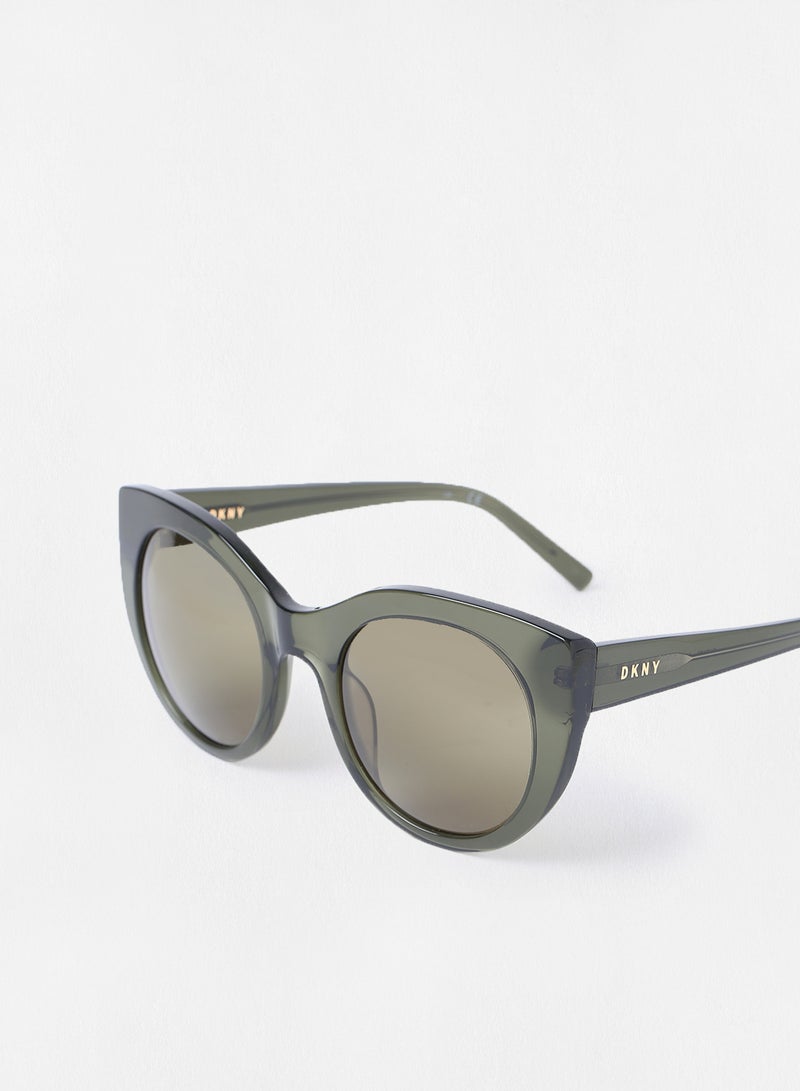 DKNY Women's UV Protection Round Sunglasses - Lens Size: 52 mm - Image 3