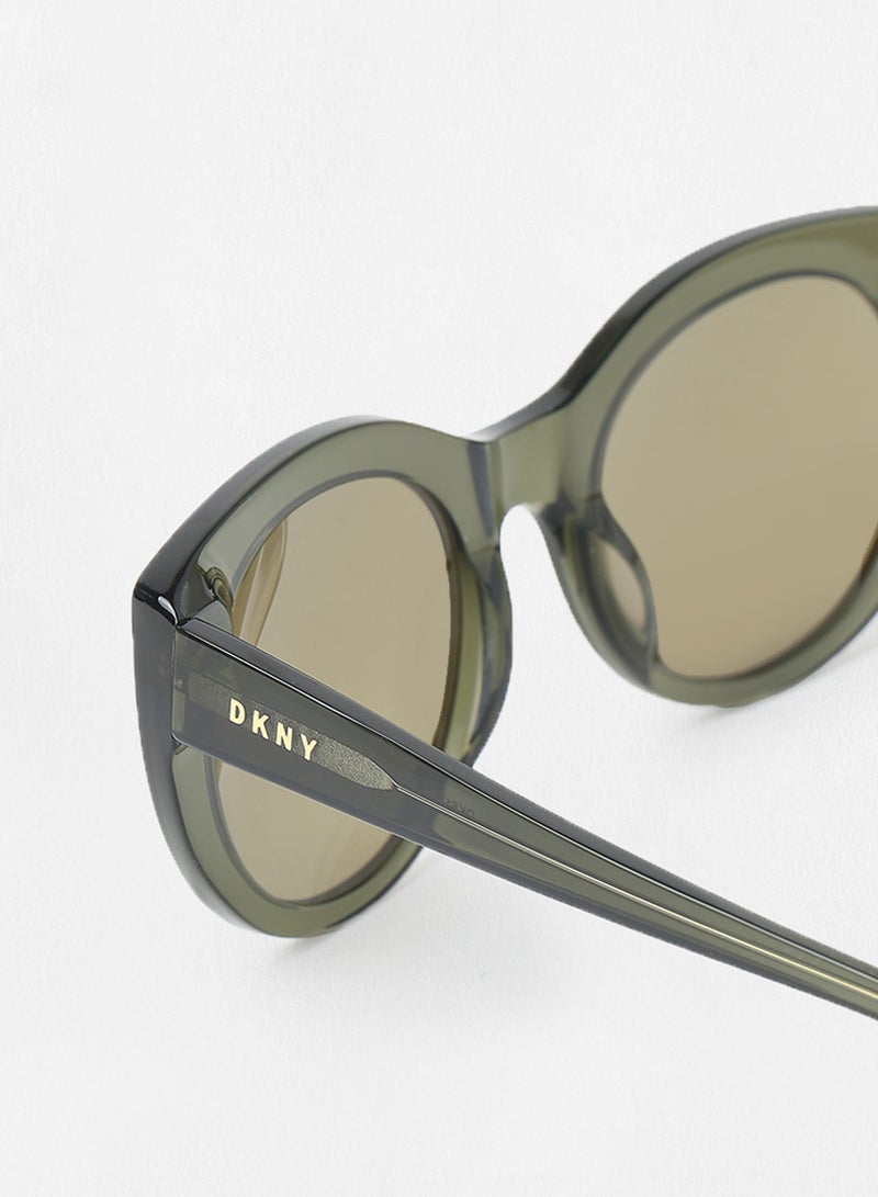 DKNY Women's UV Protection Round Sunglasses - Lens Size: 52 mm - Image 2