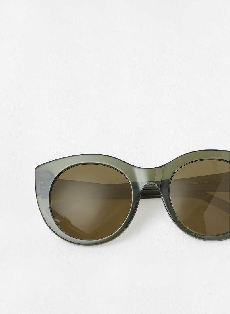 DKNY Women's UV Protection Round Sunglasses - Lens Size: 52 mm - Image 4