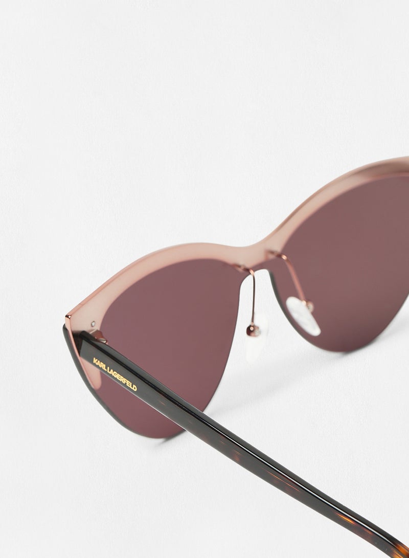كارل لاغرفيلد نظارة شمسية بإطار على شكل عين القطة وعدسات واقية من الأشعة فوق البنفسجية للنساء - Image 2