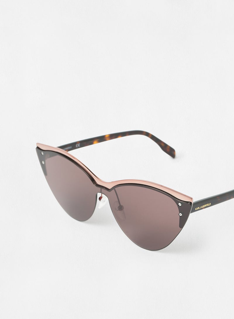 كارل لاغرفيلد نظارة شمسية بإطار على شكل عين القطة وعدسات واقية من الأشعة فوق البنفسجية للنساء - Image 3