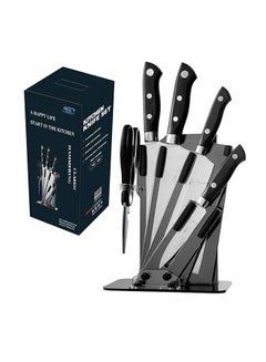 AGD 5-Piece Knives Set With Stand  Stainless Steel Black/Silver 17x36x15cm  - Image 2