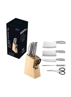 AGD 5-Piece Knives Set With Stand Stainless Steel
17x36x15cm Black/Silver 17x36x15cm  - Image 2