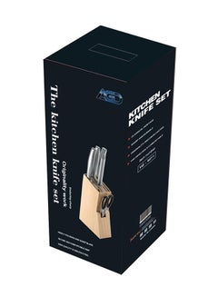 AGD 5-Piece Knives Set With Stand Stainless Steel
17x36x15cm Black/Silver 17x36x15cm  - Image 3