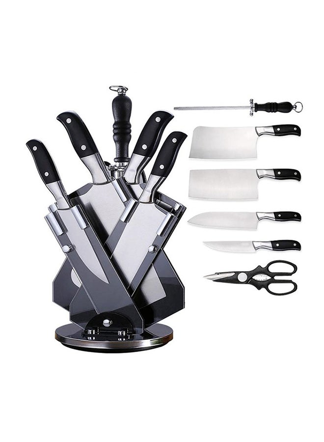 AGD 6-Piece Knives Set With Stand Silver/Black 17x36x15cm - Image 1