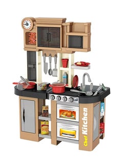 Bei Di Yuan Toys 58-Piece Talented Chef Pretend Kitchen Play Set With Realistic Lights And Sounds 61x33x72.5cm  - Image 2