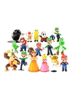 MissTiara 18-piece Super Mario Bros Bowser Koopa Yoshi Mari Figures 3 to 5cm  - Image 1