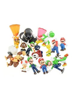 MissTiara 18-piece Super Mario Bros Bowser Koopa Yoshi Mari Figures 3 to 5cm  - Image 2