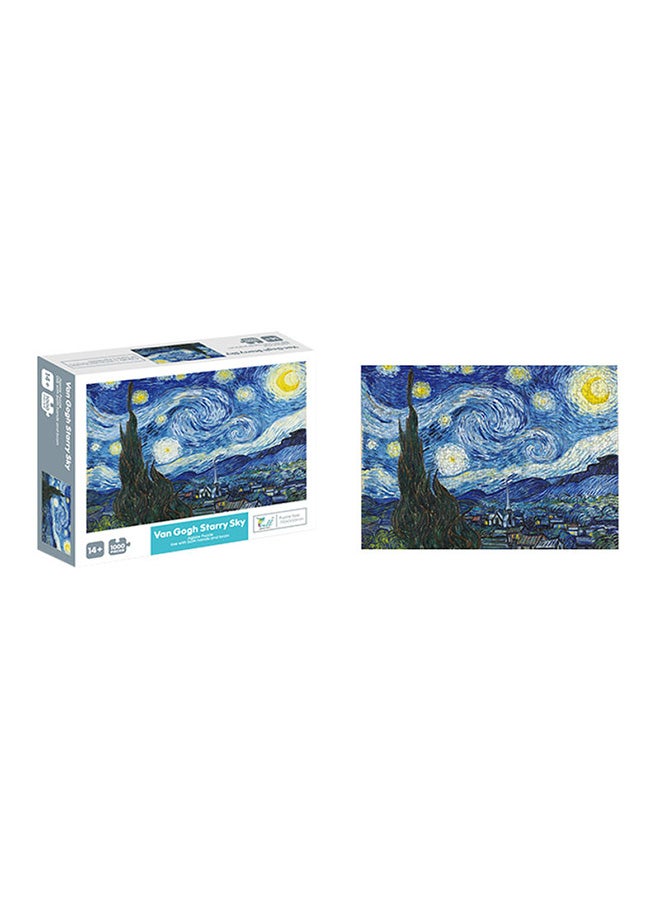 QIHAN 1000-Piece The Starry Night Jigsaw Puzzle 700x500mm  - Image 2