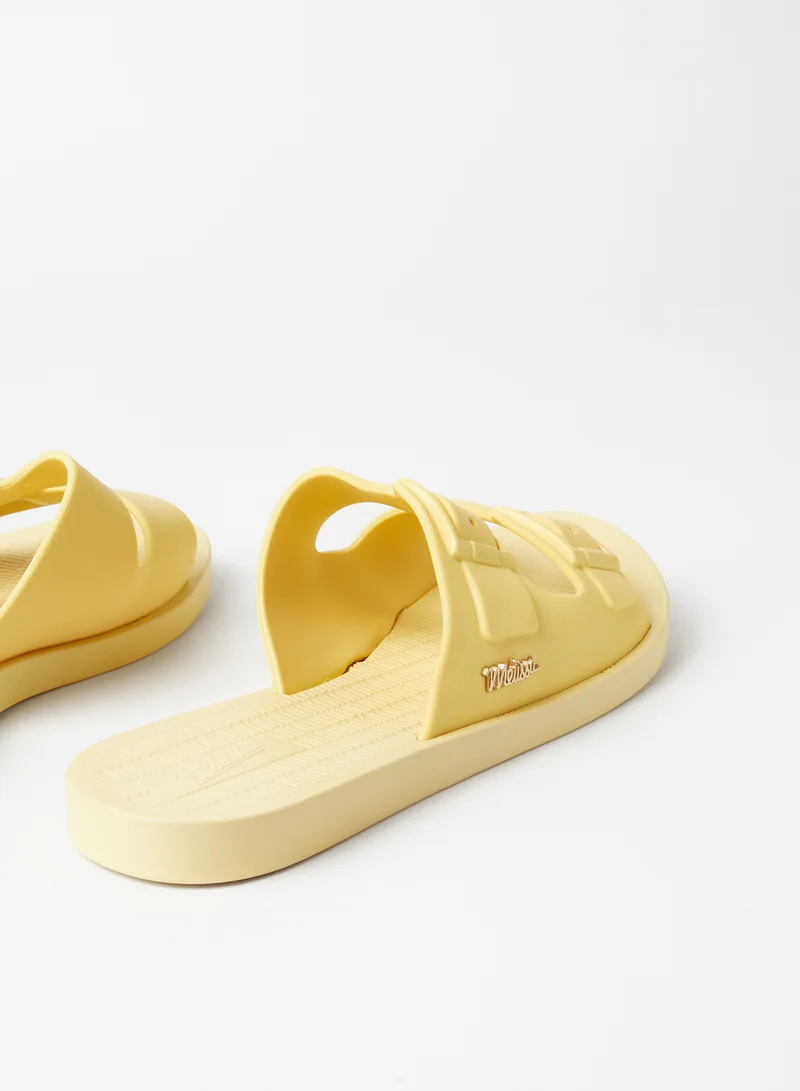 melissa Sun Malibu Slides Yellow