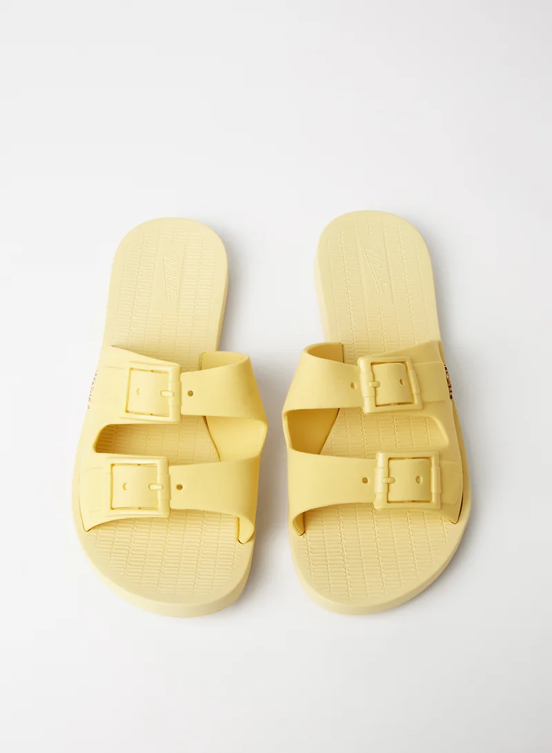 melissa Sun Malibu Slides Yellow