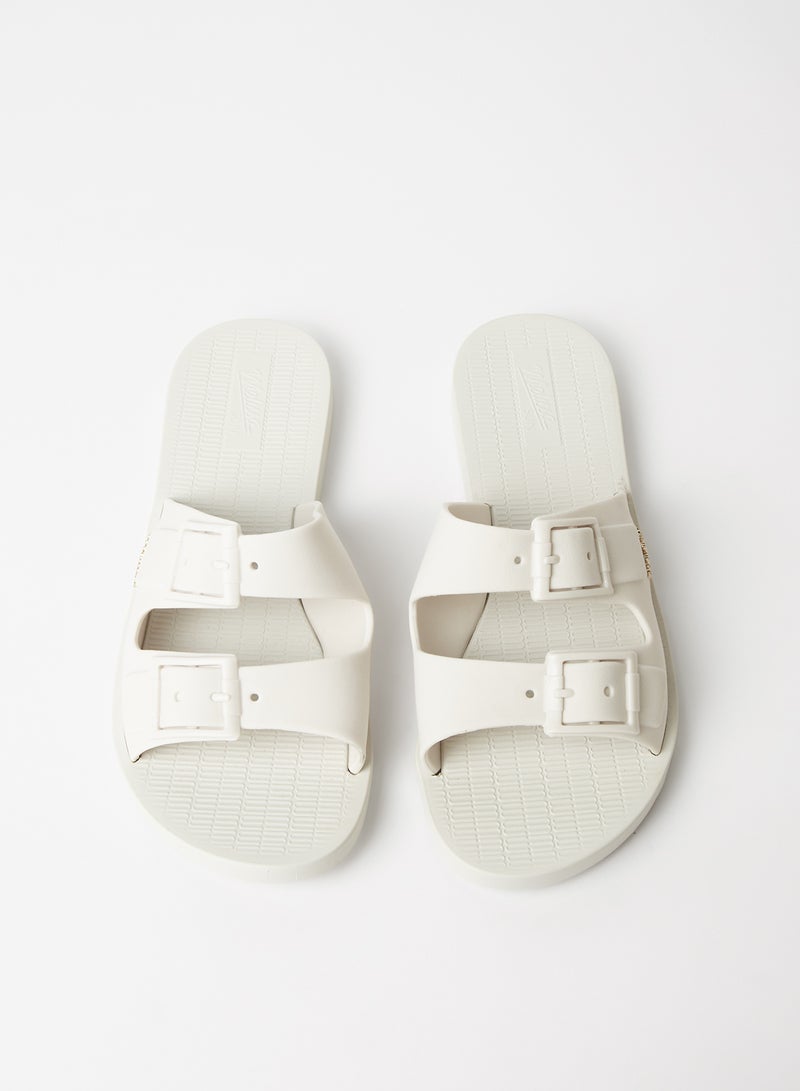 melissa - Sun Malibu Flat Sandals White - Image 1