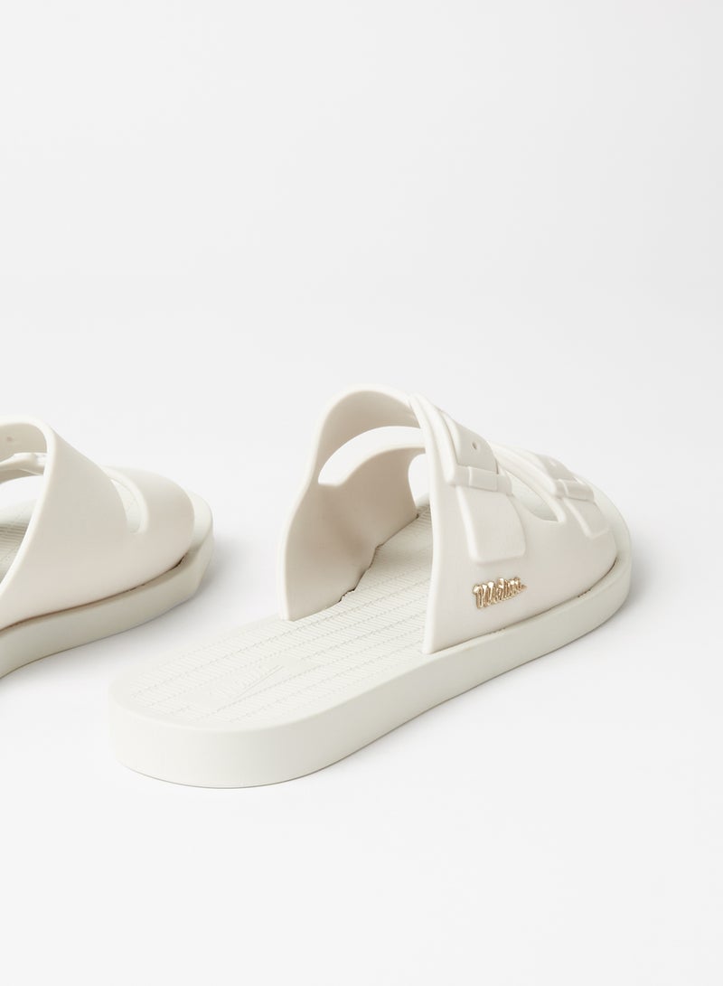 melissa - Sun Malibu Flat Sandals White - Image 1