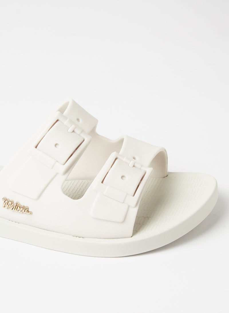 melissa - Sun Malibu Flat Sandals White - Image 1