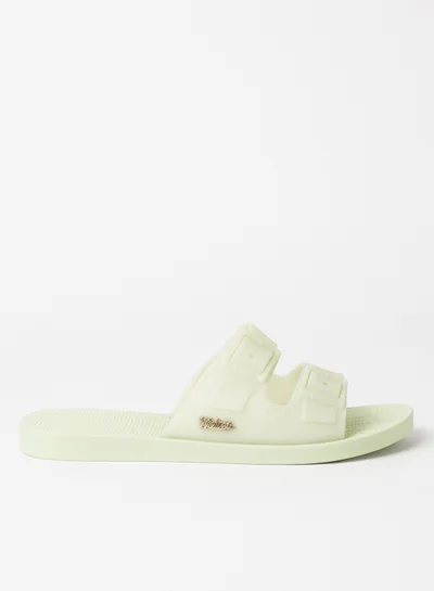 melissa Sun Malibu Flat Sandals Green