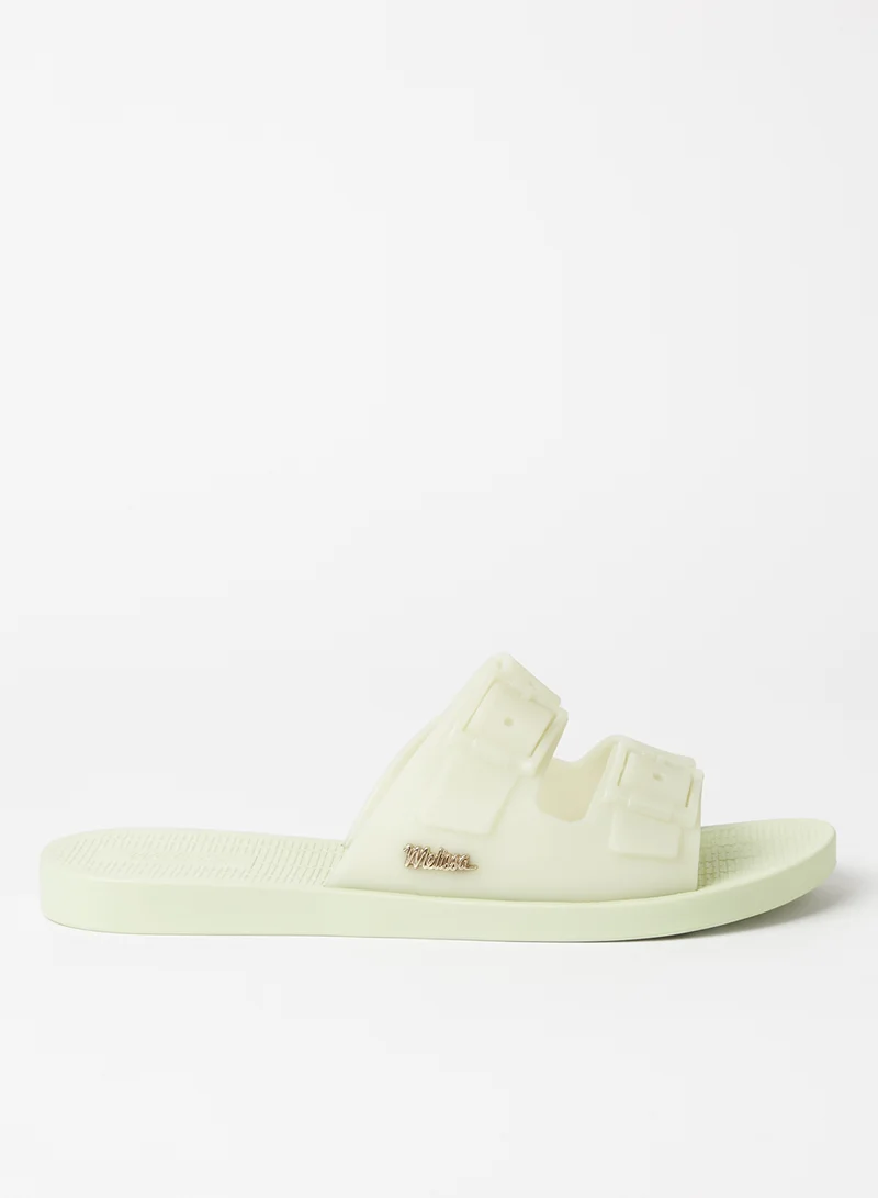 melissa Sun Malibu Flat Sandals Green