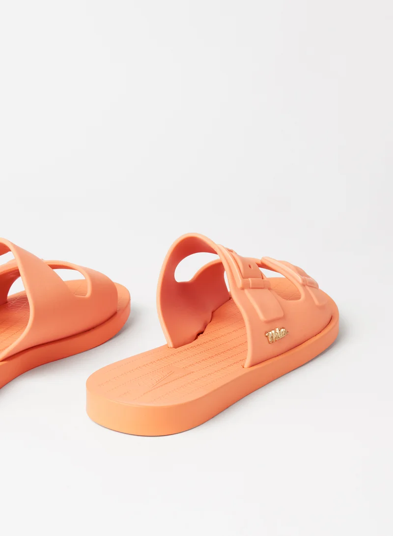 melissa Sun Malibu Flat Sandals Orange