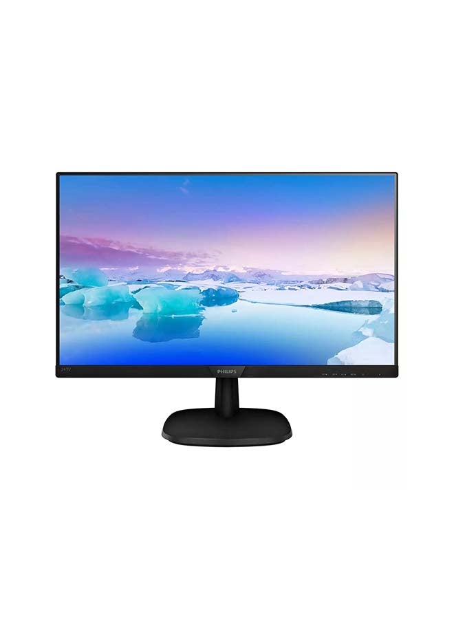 Philips - 243V7QJAB 24 Inch FHD Monitor/ 75Hz/ 4ms/ IPS/ Speakers / Smart Image/ Narrow Border/ LowBlue Mode (1920 x 1080, 250 cd/m², HDMI/VGA/DVI) Black - Image 1