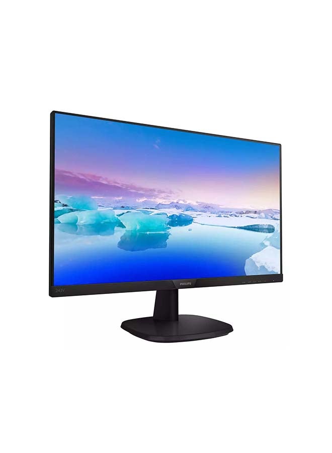 Philips - 243V7QJAB 24 Inch FHD Monitor/ 75Hz/ 4ms/ IPS/ Speakers / Smart Image/ Narrow Border/ LowBlue Mode (1920 x 1080, 250 cd/m², HDMI/VGA/DVI) Black - Image 1