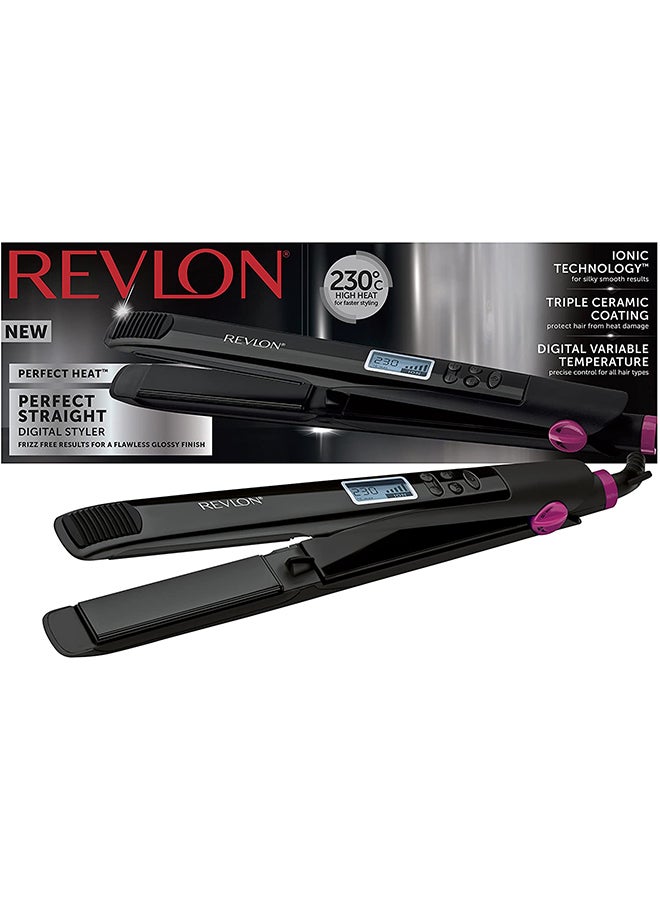Revlon Perfect Straight 230 Digital Styler Black 25cm  - Image 2