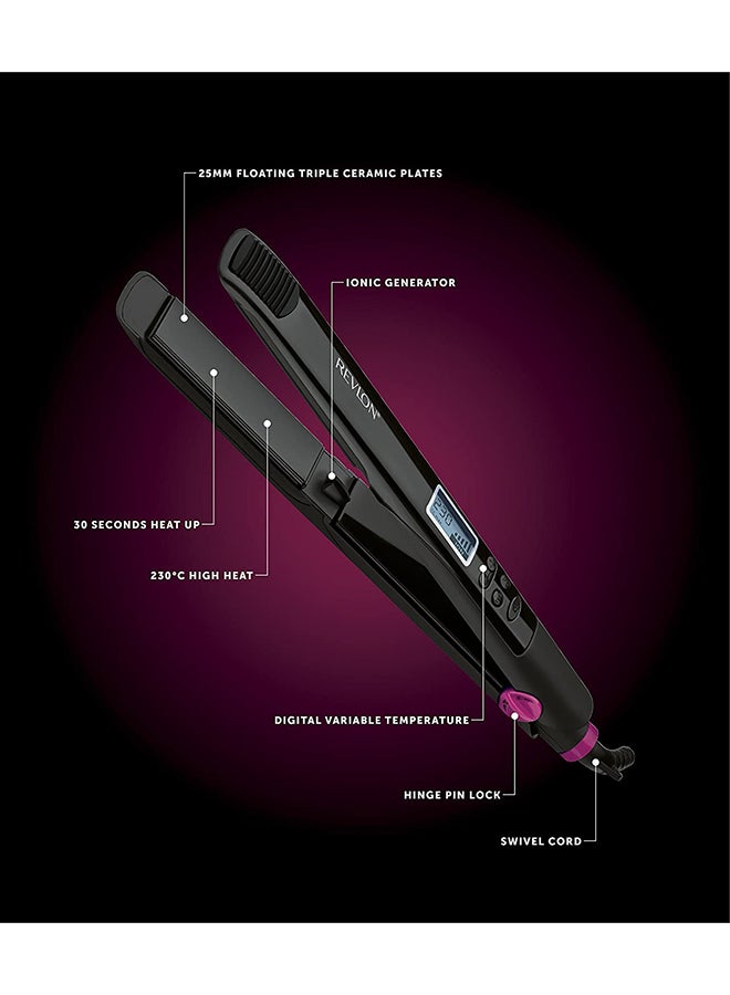 Revlon Perfect Straight 230 Digital Styler Black 25cm  - Image 4
