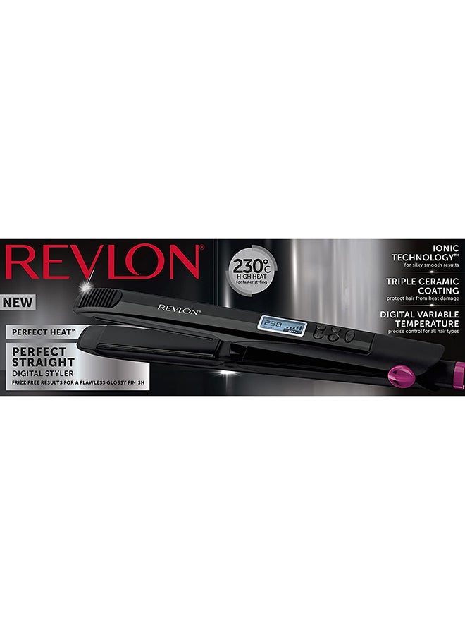 Revlon Perfect Straight 230 Digital Styler Black 25cm  - Image 5