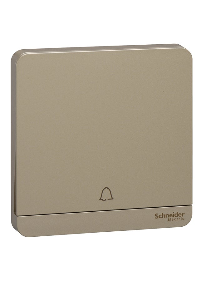 Schneider Electric 1 Gang 2 Way 10A Retractive Door Bell Switch Gold 3.4cm 