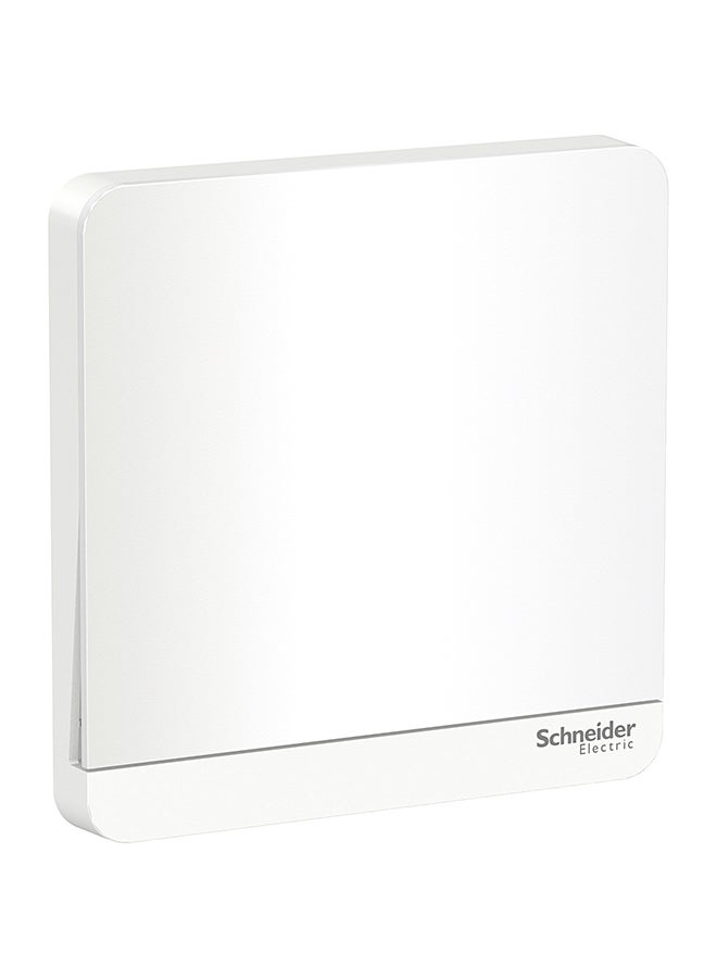 Schneider Electric 16Ax 2 Way 1 Gang Plate Switch White 3.4cm