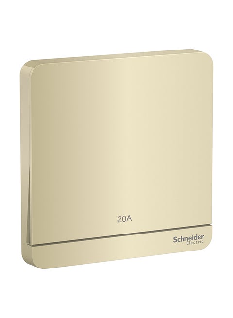 20A & 250V 1 Gang Double Pole Switch Gold 3.17cm