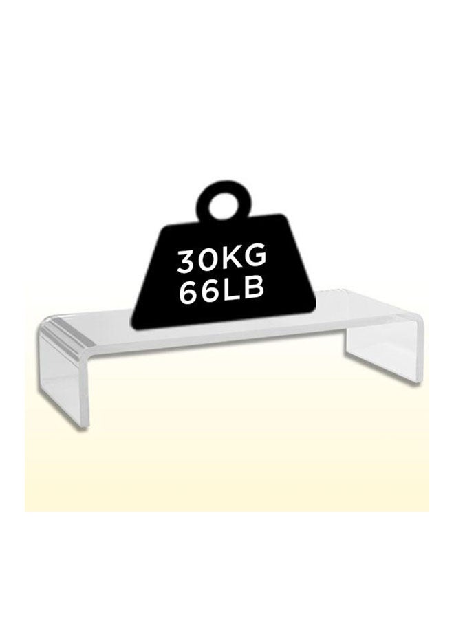 Creative Planet Premium Acrylic Monitor With Built In Mobile Phone Stand Clear Clear - Image 5