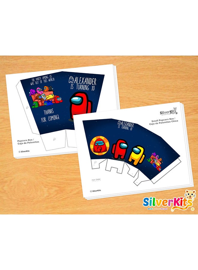 Tamona 6-Piece Among Us Pop Corn Box - Image 4