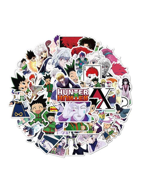 50 Pieces Hunter Cartoon Graffiti Stickers 12 x 12 x 1cm