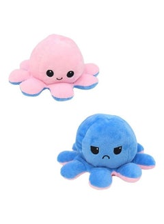 Non-Toxic Soft Double-Sided Flip Octopus Plush Toys With Different Expression On Both Side 20x10x10cm - v1628493208/N44051727A_1