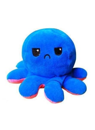 Non-Toxic Soft Double-Sided Flip Octopus Plush Toys With Different Expression On Both Side 20x10x10cm - view 2